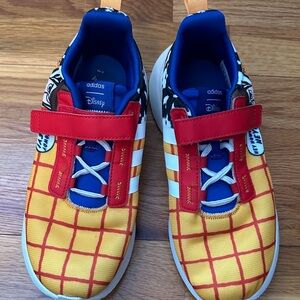 Adidas Kids Youth Size 3 Toy Story Andy Sneakers - Red and Yellow